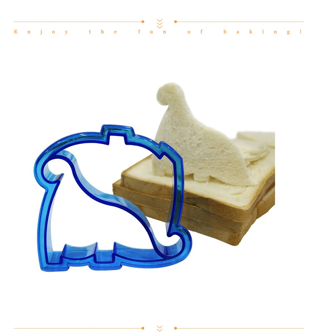 Кусачки для печенья DIY Забавный пластиковый нож для сэндвичей для детей Сердце собака в форме динозавра хлеб коркорезы овощные формы производитель 278