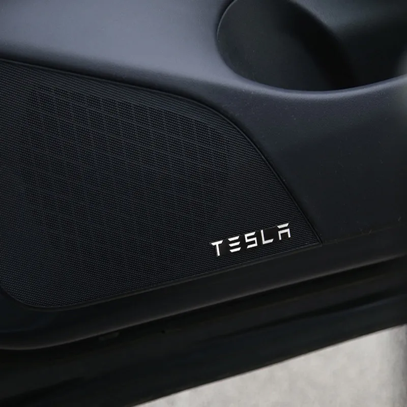 4 шт. декоративные наклейки из алюминиевого сплава для Tesla Model 3 2018 2019|Наклейки