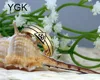 YGK Brand 8MM Golden Dome 33rd Degree Masonic New Men's Tungsten Carbide Wedding Ring 5