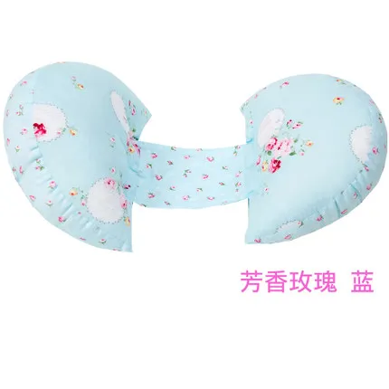 Dumpling Shaped Maternity Nusing подушка для живота талии уход за ногами маленький размер Подушка для беременных и кормящих беременных женщин боковые спальные подушки - Цвет: Fangxiangmeigui blue