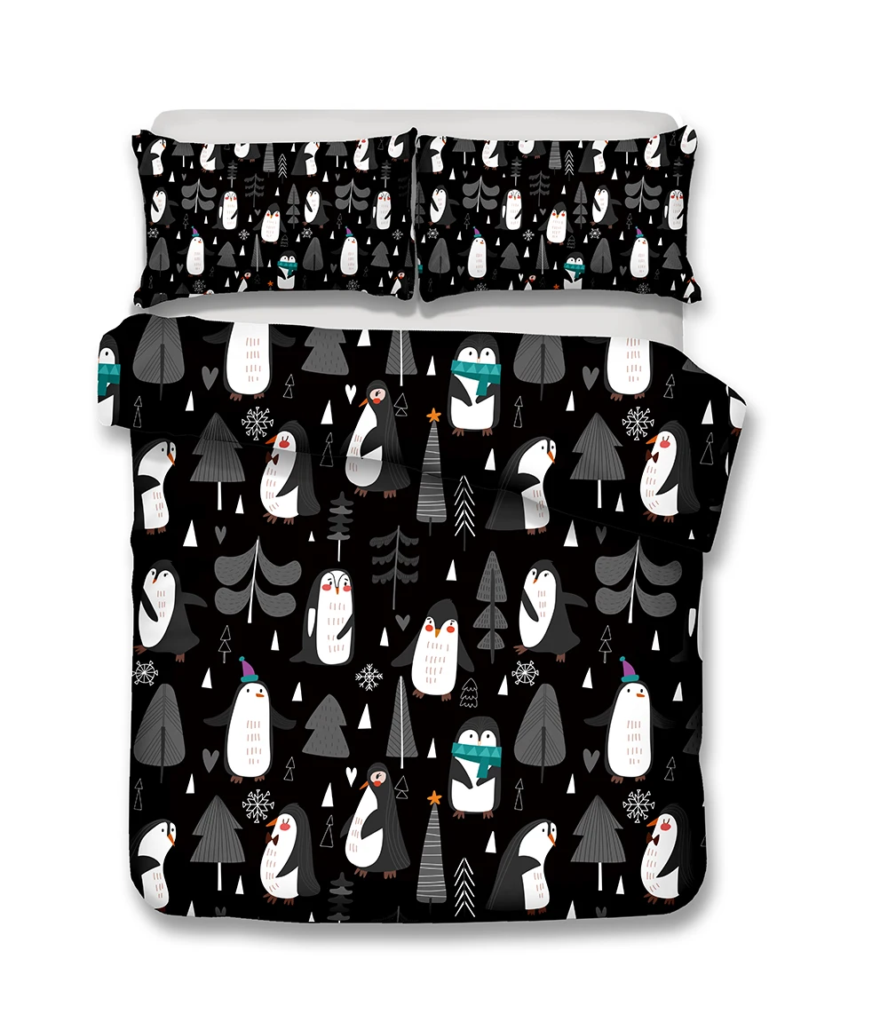 3d Пингвин постельных принадлежностей Мандала Стёганое одеяло покрывало мир дизайн постельное белье богемный мини Ван постельное белье 3 шт. BE1131 - Цвет: 5