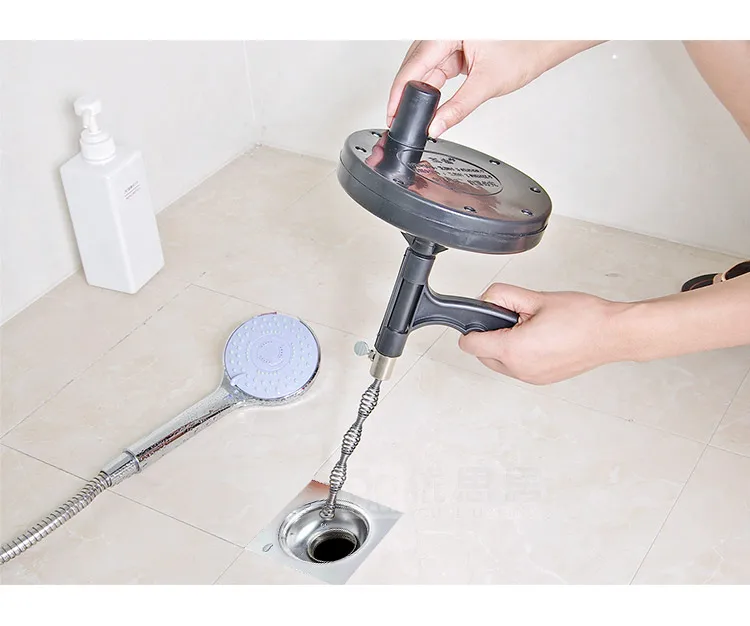 Высокое качество кухня туалет канализация засорение ручной инструмент трубы земснаряд 4 метра очиститель кухонные аксессуары удобный слив