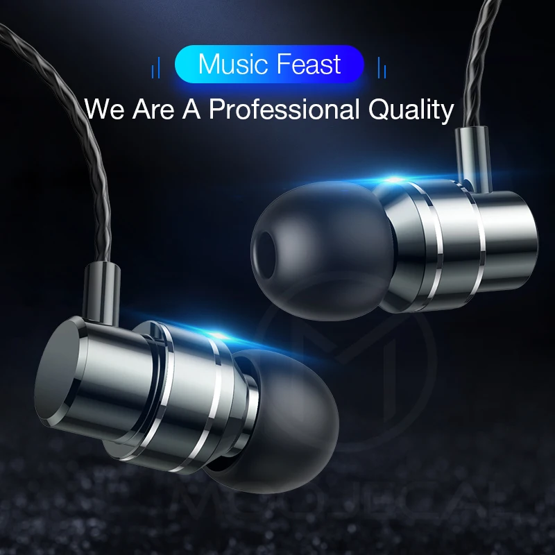 MOOJECAL Professional Earphone Super Bass Headset with Microphone Stereo Earbuds for Mobile Phone Samsung Xiaomi fone de ouvido MOOJECAL Professional Earphone Super Bass Headset with Microphone Stereo Earbuds for Mobile Phone Samsung Xiaomi fone de ouvido