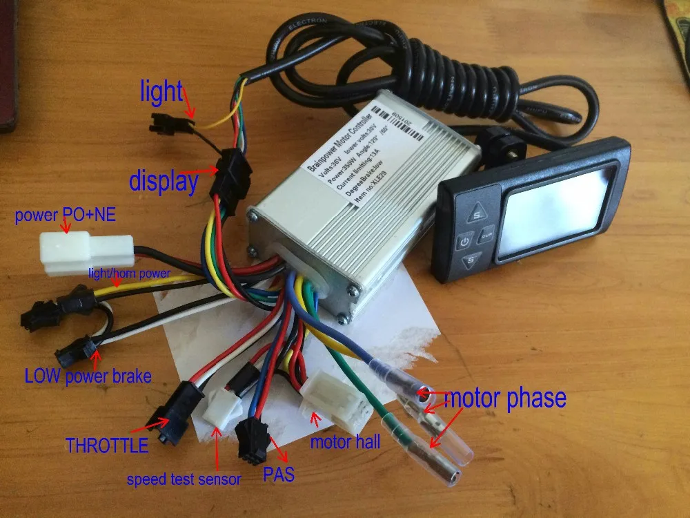 2021 24v36v48v250w350w Controller & LCD Display 861 Manual Control
