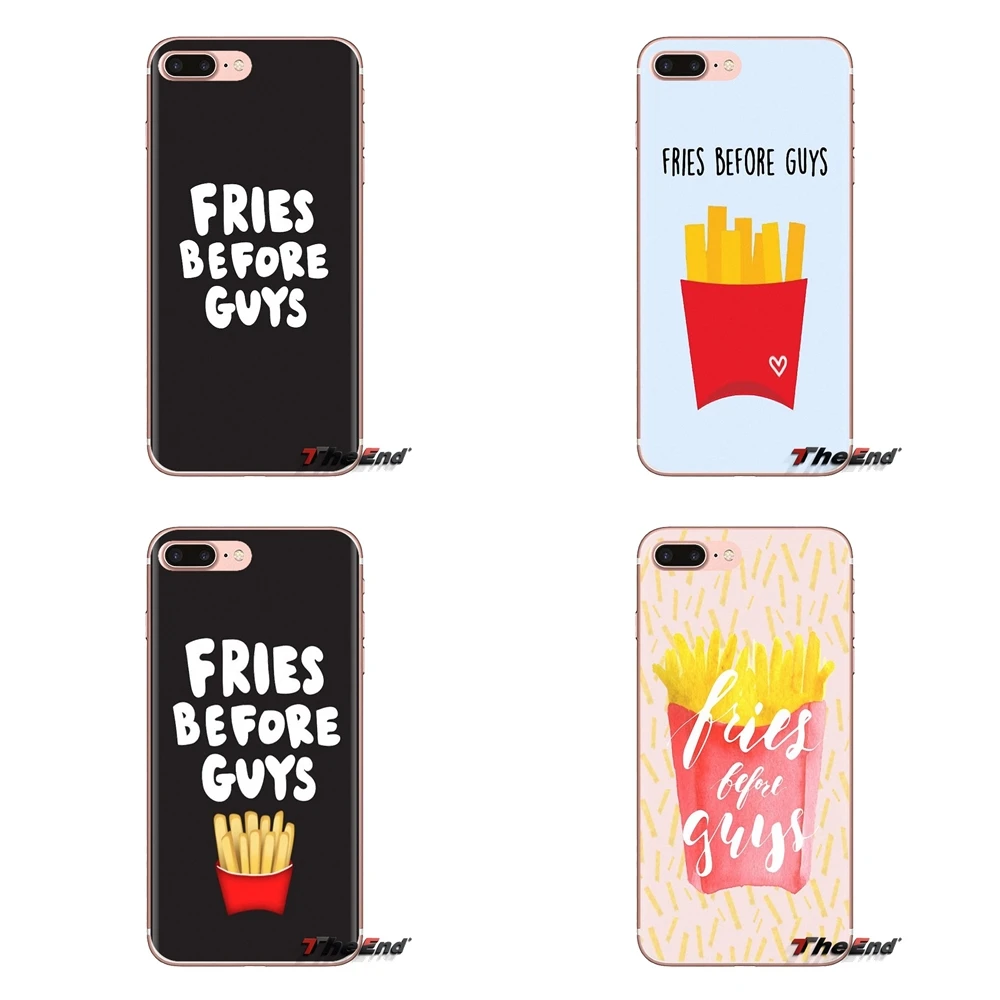 Мягкие прозрачные чехлы надпись &quotFries Before Guys&quot арт для Huawei Mate Honor 4C 5C 5X 6X 7 7A 7C 8 9 10 8C