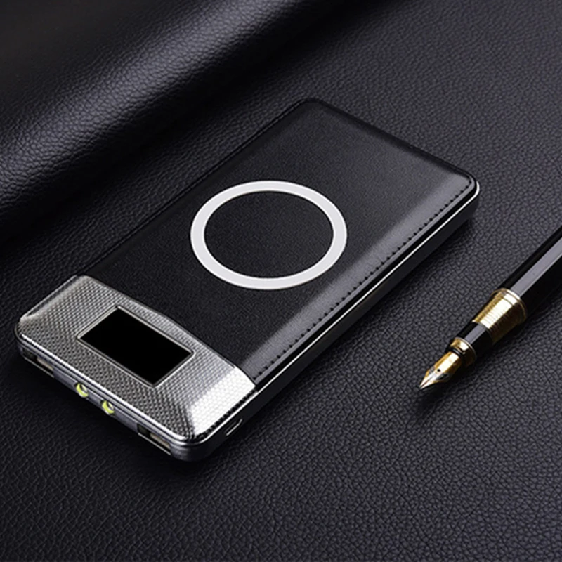 QI Wireless Charger Power Bank 10000mah Dual USB with Digital Display External Battery Powerbank for iphone 8 X XS Max XR note 9 QI Wireless Charger Power Bank 10000mah Dual USB with Digital Display External Battery Powerbank for iphone 8 X XS Max XR note 9