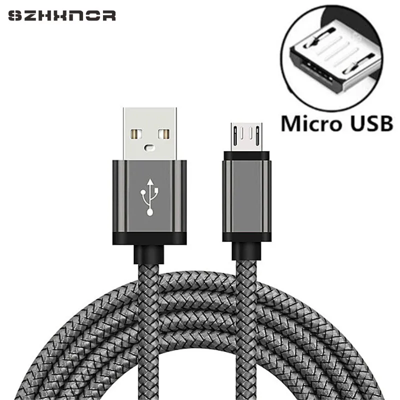 Серебряный Micro USB быстрая зарядка 0,2 м/1 м дата зарядное устройство для Xiaomi redmi Note 6 pro redmi 5 plus 4 3 4x телефон кабель для зарядного устройства Kabel