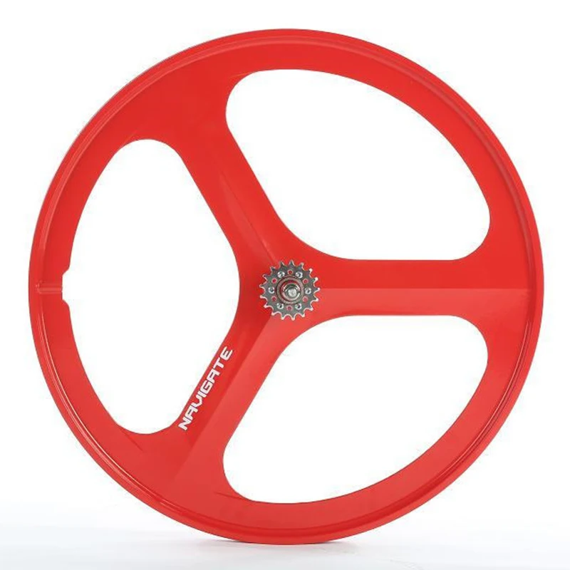 Excellent Catzer Three Spoke Wheel 700C 23C Road Bike Fixed Gear Bicycle Wheels V Brake Disc Brake Titanium AlloyWheelset Road Bike MTB 4