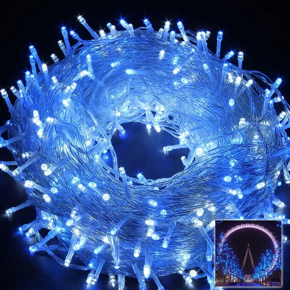 

Kmashi Outdoor Christmas String Lights 100M 600LED Holiday Wedding Tree Decoration String Light Led Garland String Fairy Light
