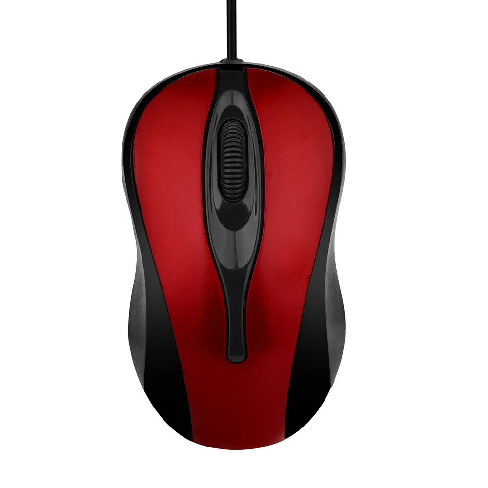 

VOBERRY Fashion wired USB 2.0 optical wheel mini mouse simple office Internet for PC laptop notebook simple and durable mouse