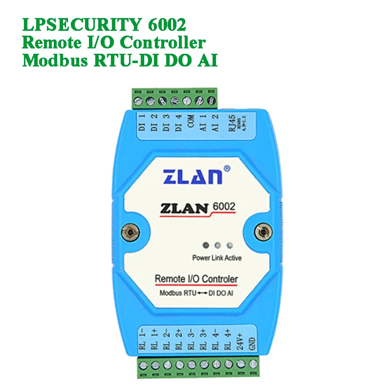 Пульт дистанционного управления I/O RS485 передача i/o Модуль modbus RTU DI DO AI цифровой входной выход аналоговый пульт дистанционного управления ZLAN6002