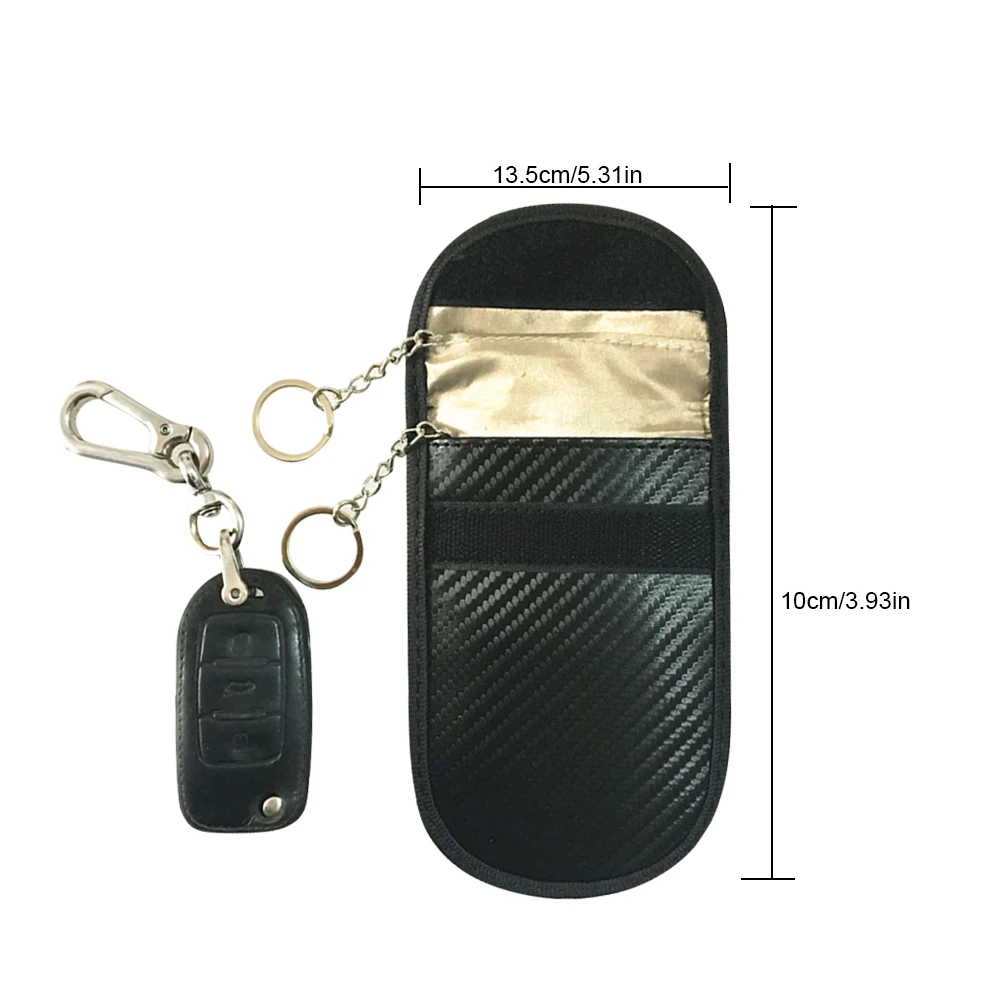 Автомобильный ключ чехол, блокирующий сигнал технологии радиочастотной идентификации/WI-FI/GSM/LTE/NFC защиты без ключа пульты дистанционного управления Управление запись Fob защитный сигнальный блокирующий чехол сумка