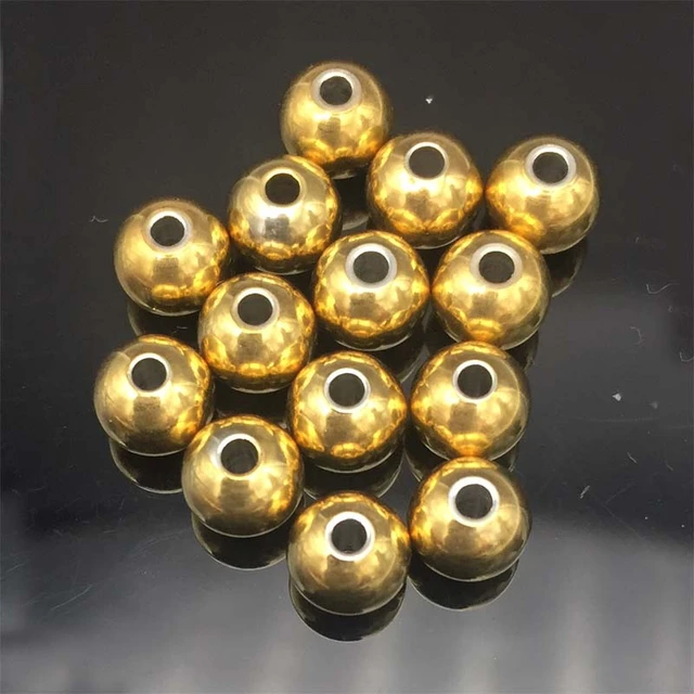 Brass beads, small flower, antique golden, 4mm, 50pcs.