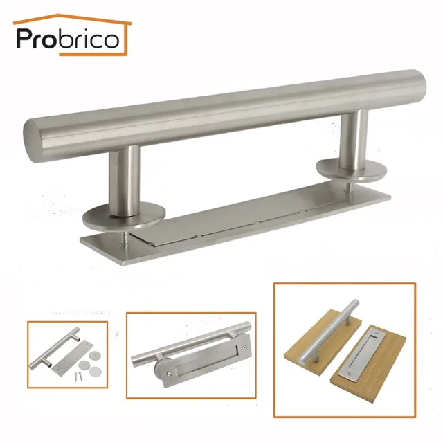 Probrico Recessed Flush Door Pulls Handle Set Stainless Steel Probrico Recessed Flush Door Pulls Handle Set Stainless Steel Sliding Handles Wood Barn Hardware