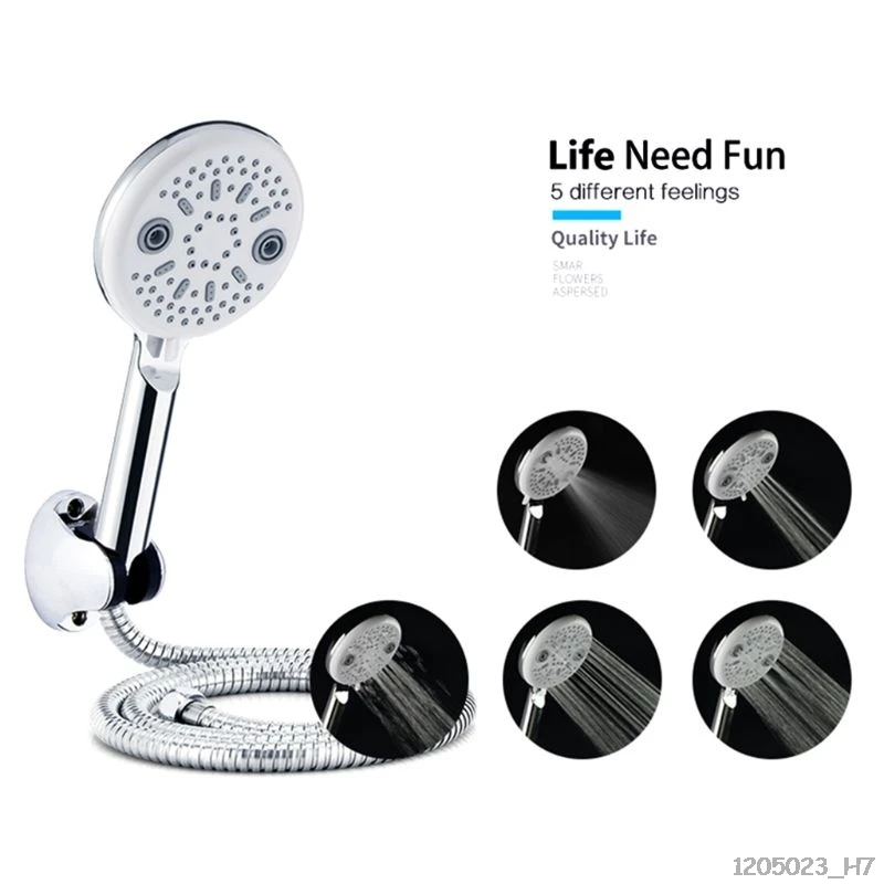 

G1/2'' Handheld Shower Head Nozzle Imitation Eyes High Pressure Bathroom Sprinkler ABS Round Sprayer