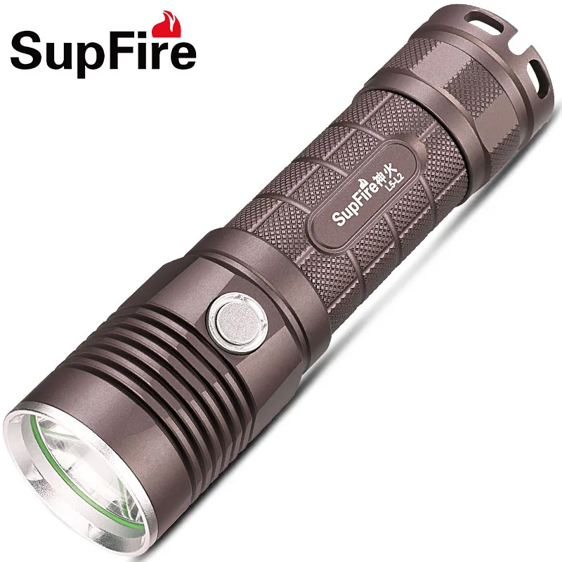

Supfire LED Flashlight L5 Hunting Hiking Tactical Linterna LED Torch Hand Flash Light for Nitecore Sofirn Olight Bike Light A036