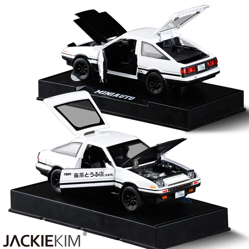 

1:28 Toyota AE86 Alloy Car Model With Pull Back Sound Light For Boy Toys Free Shipping