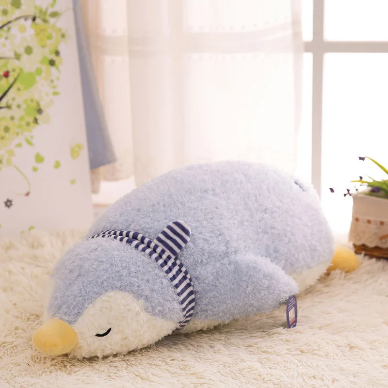 

mylb Soft down cotton planking style plush penguin toy doll sleeping pillow for children Cartoon Cute Animal Birthday gifts hot