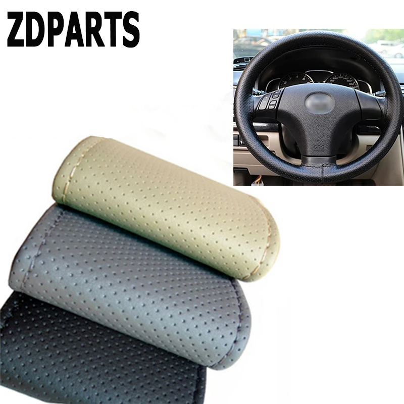 

ZDPARTS 38CM Leather Automobiles Car Steering Wheel Covers For Opel Astra J G Insignia Vectra c Peugeot 307 206 308 407 207 3008