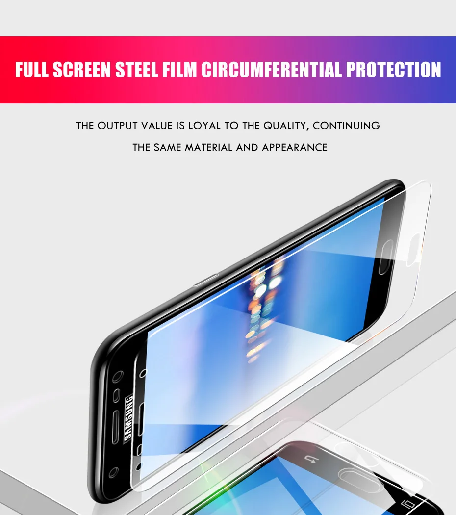 3-1 шт Защитное стекло для samsung Galaxy A7 A8 Plus закаленное стекло для samsung A5 A3 A7 J7 J5 защита экрана