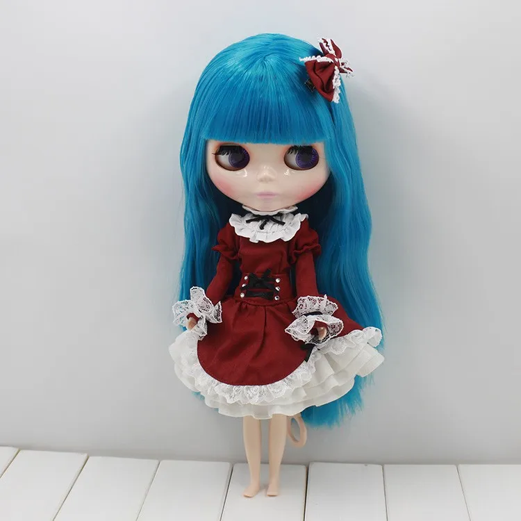 1/6 Blyth кукла ледяной красный костюм игрушка платье