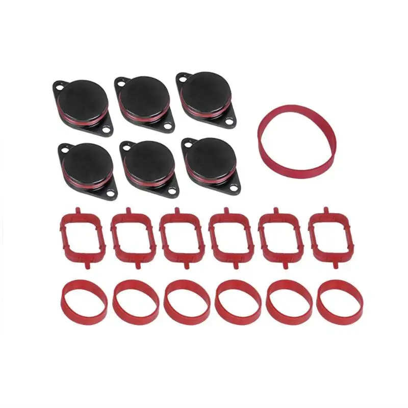 

6X33mm for BMW M57 Swirl Blanks Flaps Repair Delete Kit with Intake Gaskets