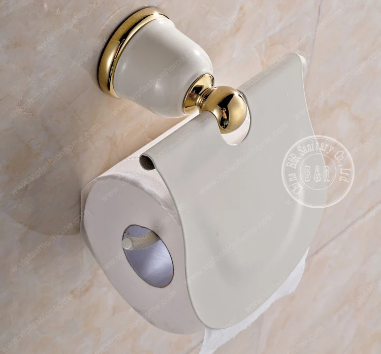

BECOLA Automobile paint baking paper towel rack Bathroom towel rack Kitchen towel rack Toilet tissue slice white towel rack