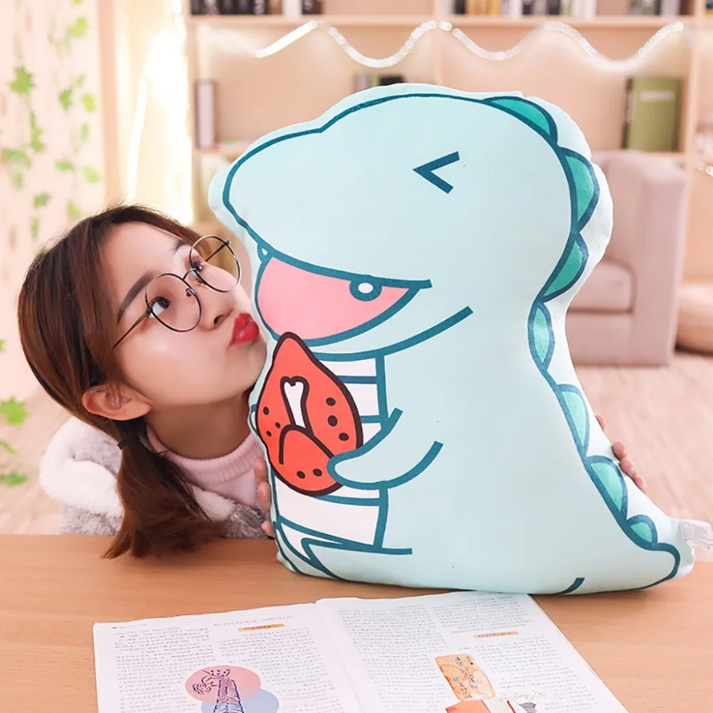 Креативный милый динозавр Подушка двухсторонняя печать Подушка диванная подушка