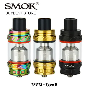 

Original SMOK TFV12 Beast Tank 6ml Capacity Type B Version with Pre-installed V12-RBA/V12-RBA-T Triple Coils E-cig Vape Tank