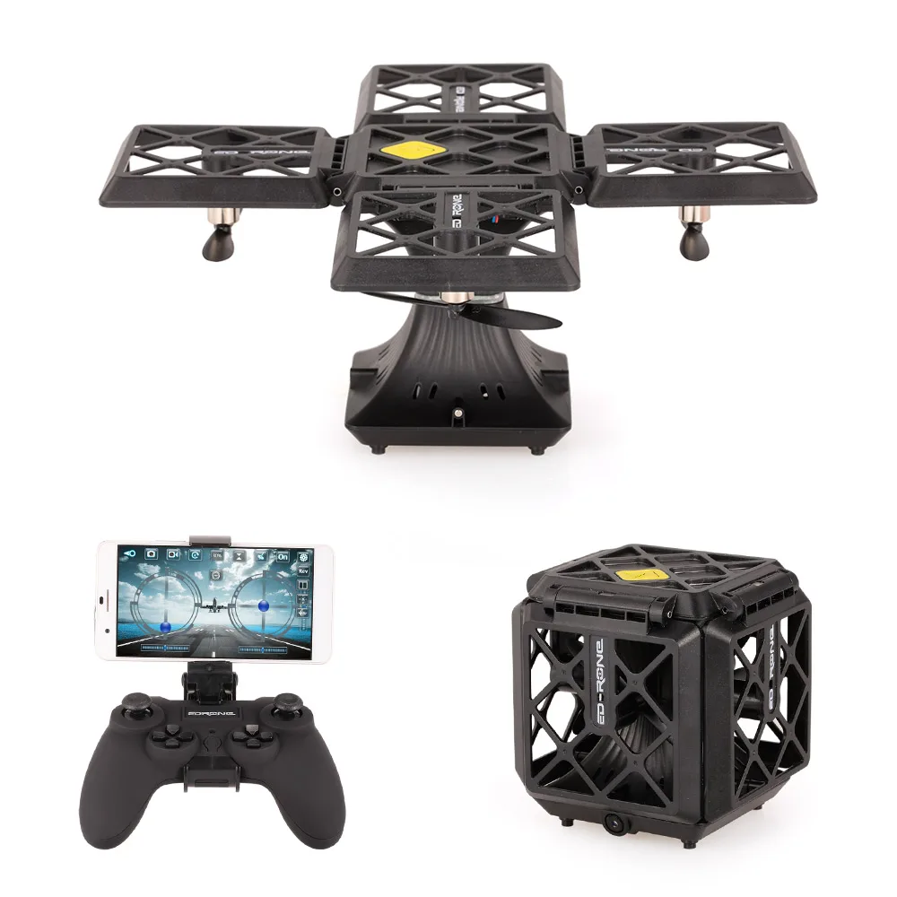 

720P Camera Wifi FPV Foldable Cube Drone Headless Mode Altitude Hold G-sensor Quadcopter Remote Control Helicopter