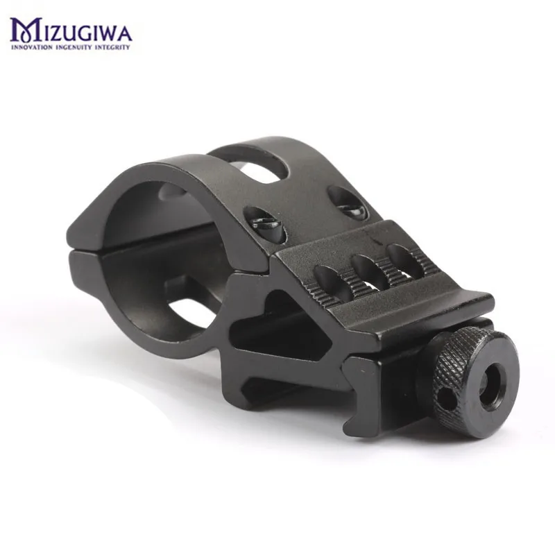 1" 25mm Offset Rifle Flashlight Torch Laser Mount Picatinny Rail 20mm Weaver Hunting Mount Caza Accessories