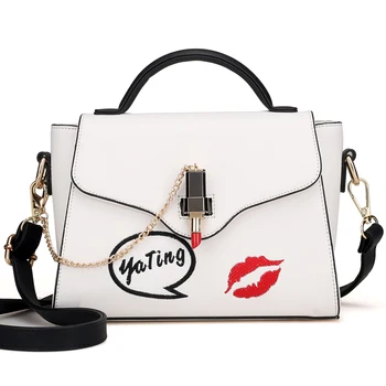 

SJ Women Shoulder Bags Female Messenger Bag Handbags Totes Braccialini Brand Style Handicraft Art Cartoon Sweet Language 2