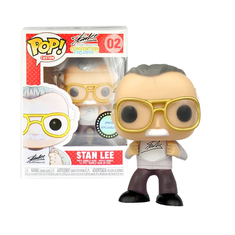 

FUNKO POP Father of MARVEL Endgame Stan Lee Convention Exclusive Vinyl Bobble-Head Action Figures Toys for Children gift