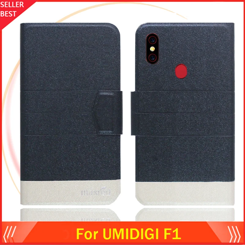 

5 Colors Hot!! UMIDIGI F1 Case Customize Ultra-thin Leather Exclusive Phone Cover Folio Book Card Slots Free Shipping