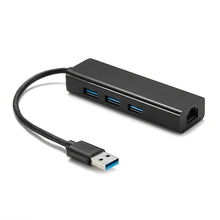Адаптер Usb 3,0 для Rj45 Gigabit Lan с 3 портами usb-хаб 3,0