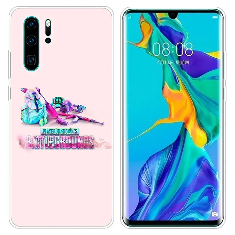 Модный мягкий силиконовый чехол PUBG для мобильного телефона Huawei P30 20 Pro 10 P9 P8 Lite 2017 P