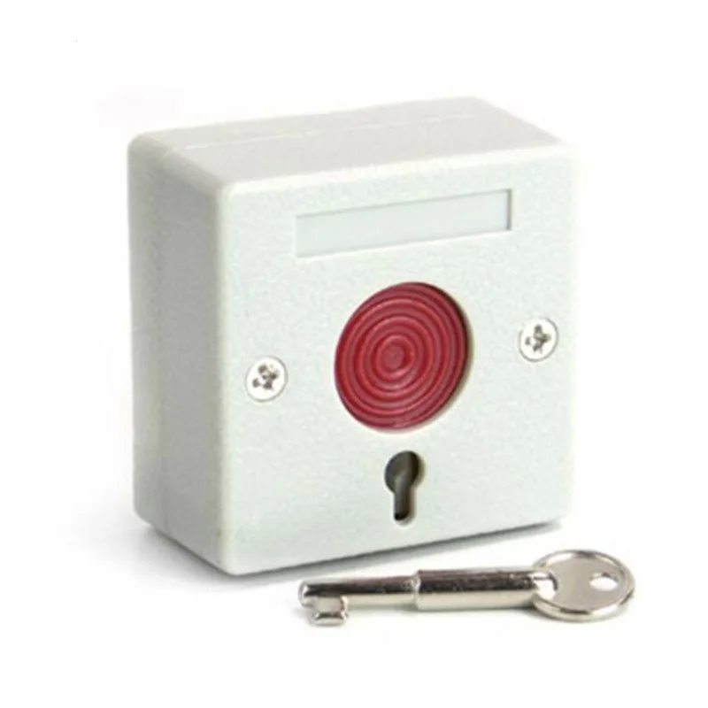 2pcs Wired Emergency Button Wired Panic Button 3 Static Current Can work with GSM font b