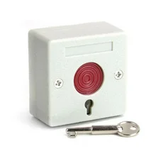 2pcs Wired Emergency Button Wired Panic Button 3 Static Current Can work with GSM Alarm Panel Control Communication