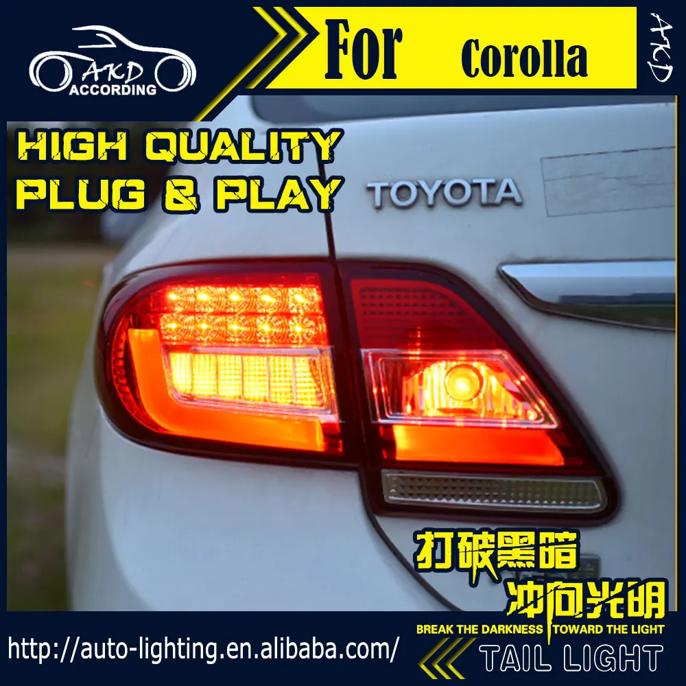 

AKD Car Styling Tail Lamp for Toyota Corolla Tail Lights 2011-2013 LED Tail Light Signal LED DRL Stop Rear Lamp Accessories