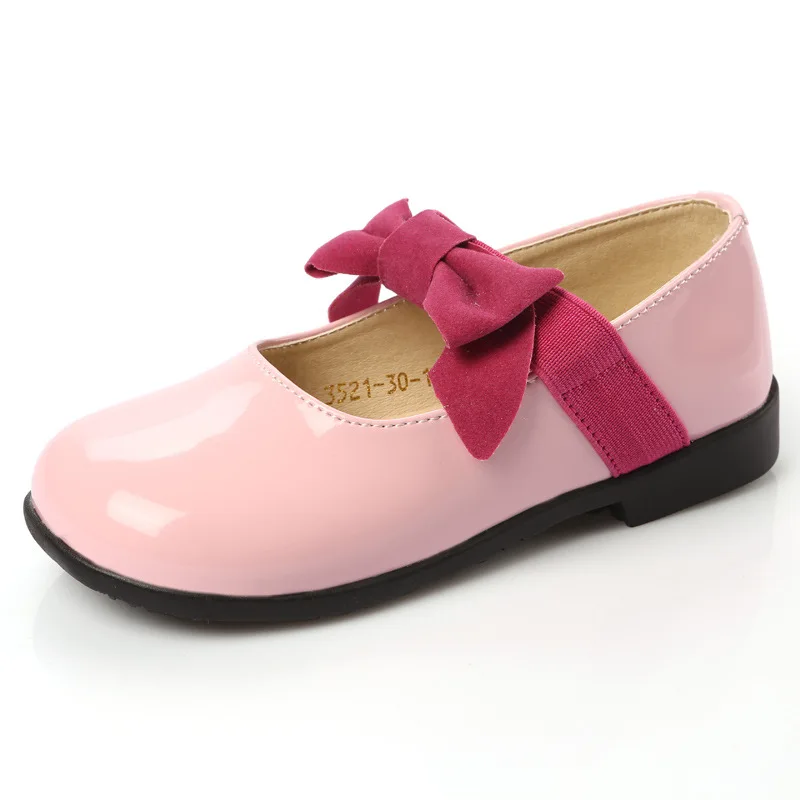 Spring Autumn New Childrens princess shoes little Baby Girls student Casual shoes bowknot Dance Wedding Party Shoes