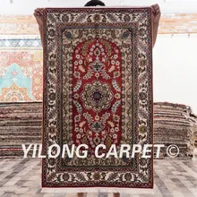 YILONG 2,5 'x4' персидский шелковый ковер красный роскошный vantage изысканные персидские шелковые коврики(HF006B2.5x4