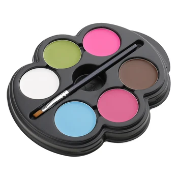 

6 Colors Face Body Paint Oil Painting Art Make Up Halloween Party Brush Set