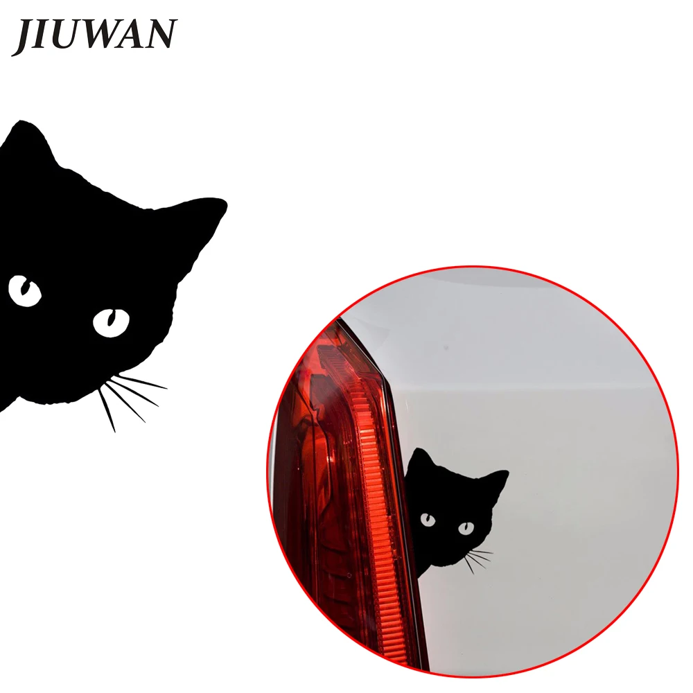 JIUWAN 15*12 см для автомобилей стильный забавный Cat стикеры 3D животных винил