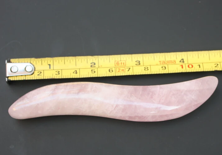2 pcs Natural rose quartz body massage wand face massage wand reiking healing relax tool acupunture point stick