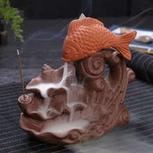 Новая фиолетовая глина курильница для благовоний горелка домашний Чайный домик офисный Декор ароматерапия водопад курильница ладан держатель