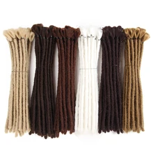 

SAMBRAID 12Inch Short Dreads Handmade Dreadlocks Extension Black Dreads Reggae Hair Crochet Braids Synthetic Braiding Hair