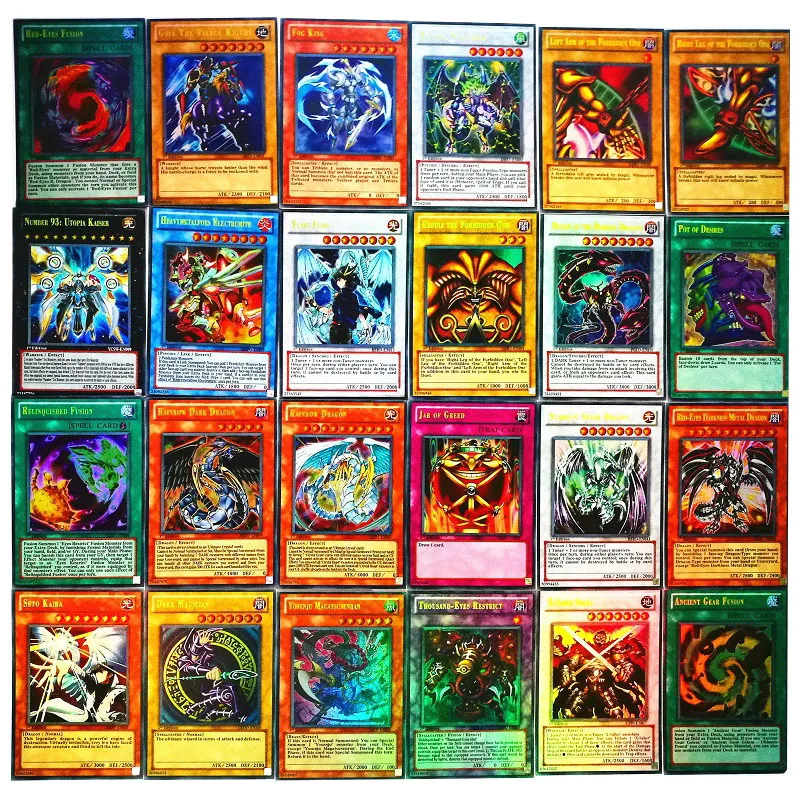 60pcs Shining Cards No duplicate Japan Anime Cards Game Battle Children English Game Cards Cartoon Rare Dragon Cards Toys