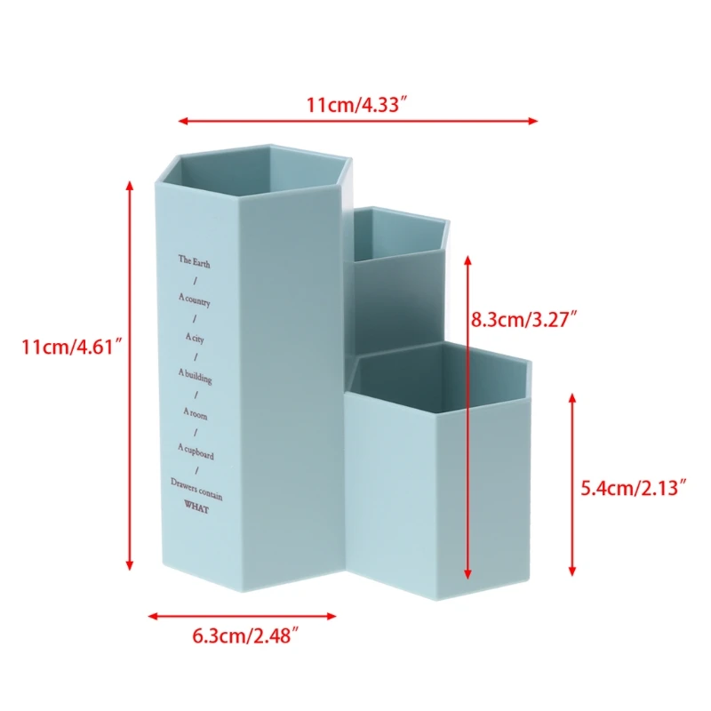 Креативный свежий шестиугольный карандаш держатель Настольный ящик для хранения щеточница дисплей полка для украшений офис макияж органайзер Инструменты