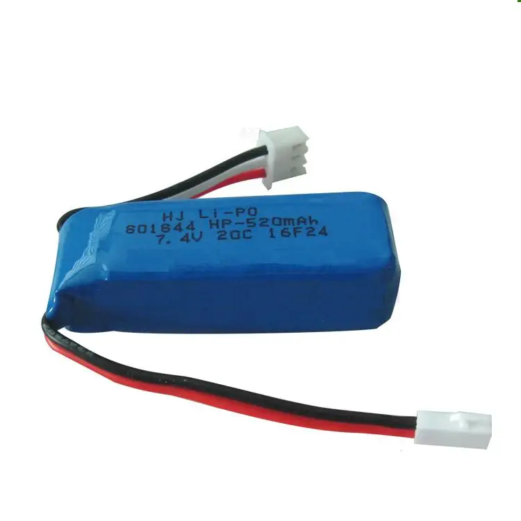 

YUKALA XK A600 2.4G RC Airplane 7.4v 520 mah li-polymer battery 2pcs/lot free shipping