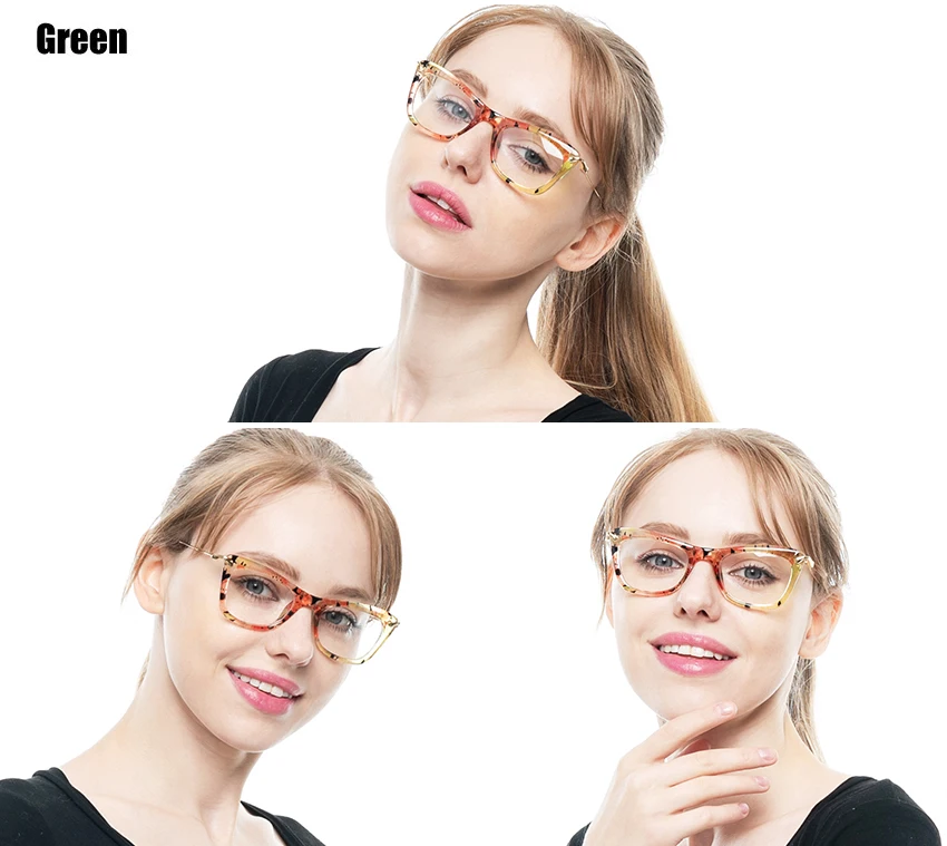 SOOLALA, женские модные дизайнерские оправы для очков кошачий глаз с металлическими дужками, очки для чтения, женские очки против усталости